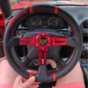 Volante de cuero Universal para coche de carreras, accesorio deportivo de alta calidad, modificación de piezas de automóvil, 350MM, PVC ► Foto 2/6