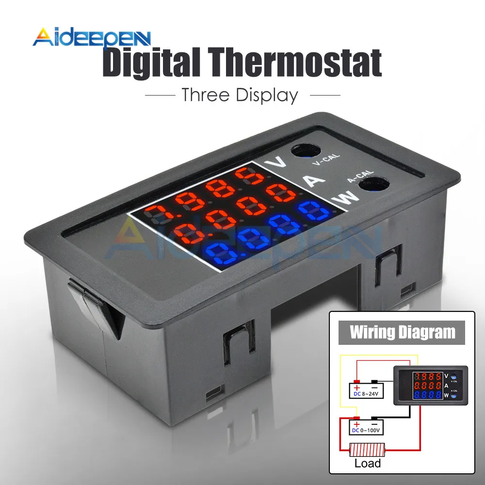 Высокая точность DC100V 10A 1000W цифровой автомобильный Вольтметр Амперметр 4-разрядный мотоцикл Напряжение индикатор Тестер измеритель тока с проводом