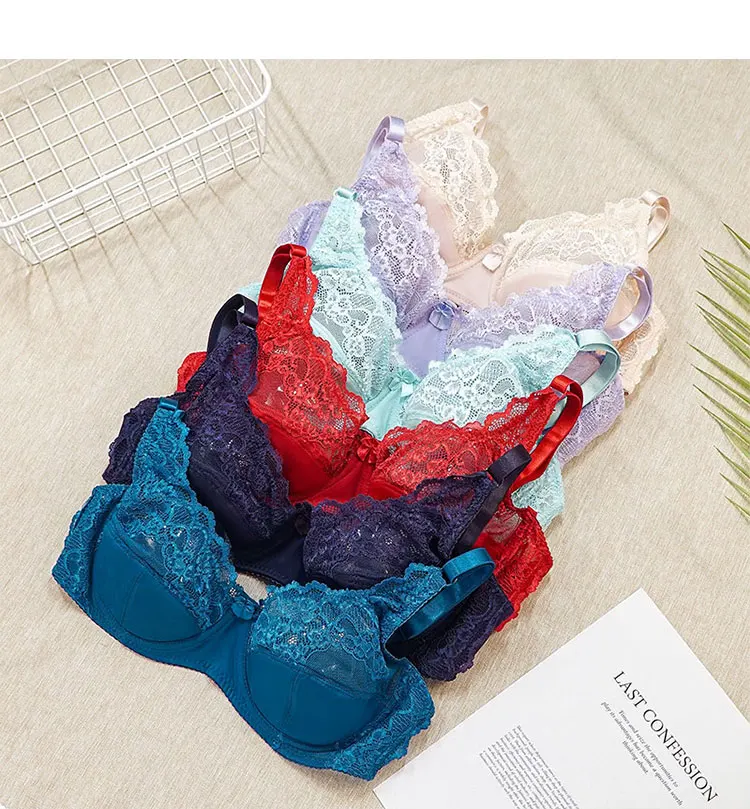 Soutien-gorge Push-up à Armatures En Dentelle - Taille 28B, Couleur Lilas Foncé/violet, Neuf Sans étiquettes