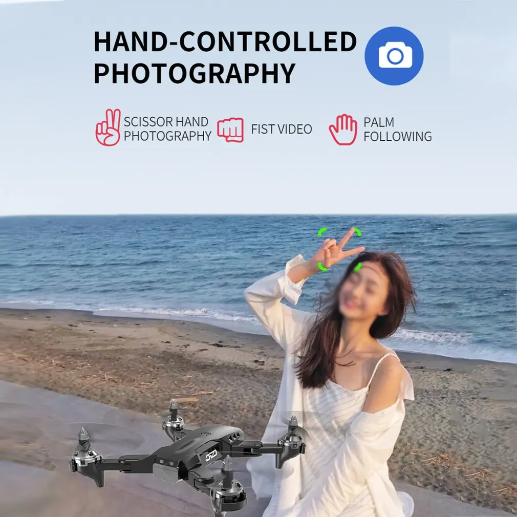CS-7 gps 2,4G складной Радиоуправляемый Дрон Безголовый режим с 1080P WiFi камерой самолет Радиоуправляемый вертолет игрушки с дистанционным управлением