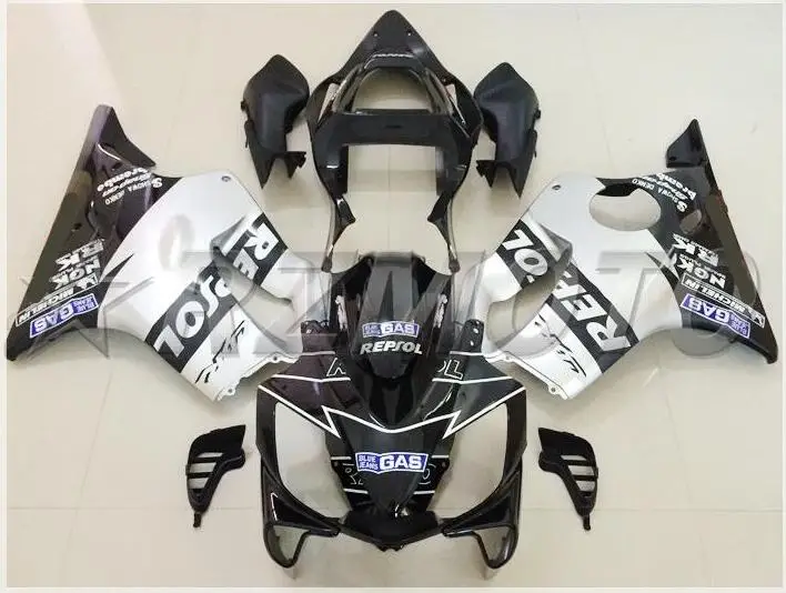 

New (Injection mold) ABS Fairing Kits Fit For Honda CBR600 FS F4i 2001 2002 2003 2004 01 02 03 04 Fairings set silver repsol