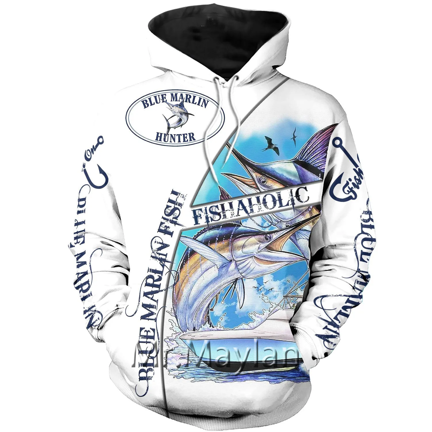 blue marlin hoodie