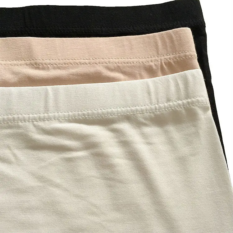 Big yards of new fashion Ms fertilizer increased security trousers waist bamboo fiber leggings AX69