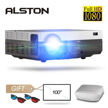 

ALSTON T26 series Full HD 1080P Projector 6500 Lumens Home Cinema Theater HDMI VGA USB TV T26L T26K proyector Beamer with gift