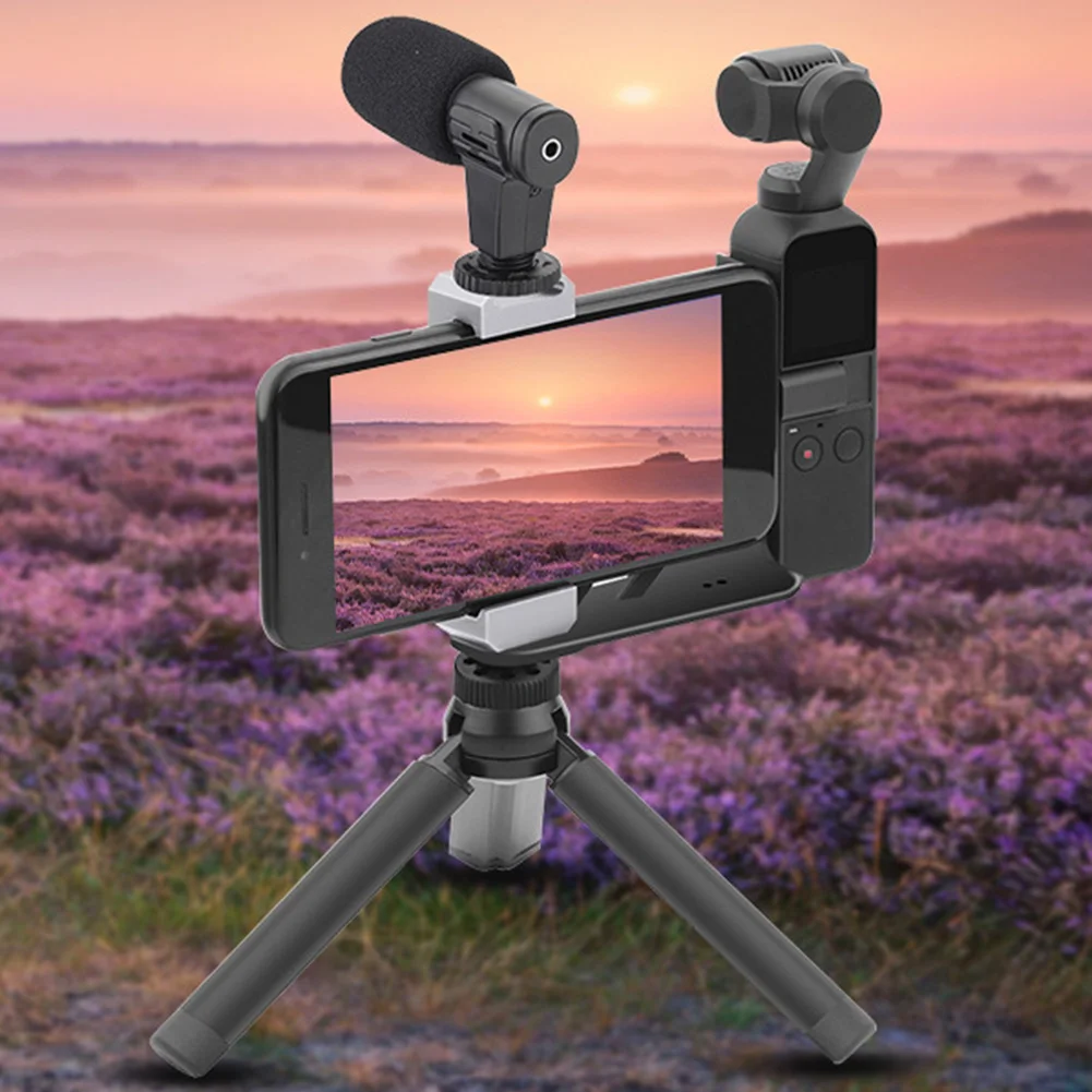 Smartphone Adapter Phone Holder Non-Slip Stand Accessories Handheld Easy Operate Aluminum Alloy Fixing Clamp For OSMO Pocket