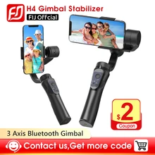 Cardan h4 3 eixos de carregamento usb suporte registro vídeo universal direção ajustável handheld cardan smartphone estabilizador vlog