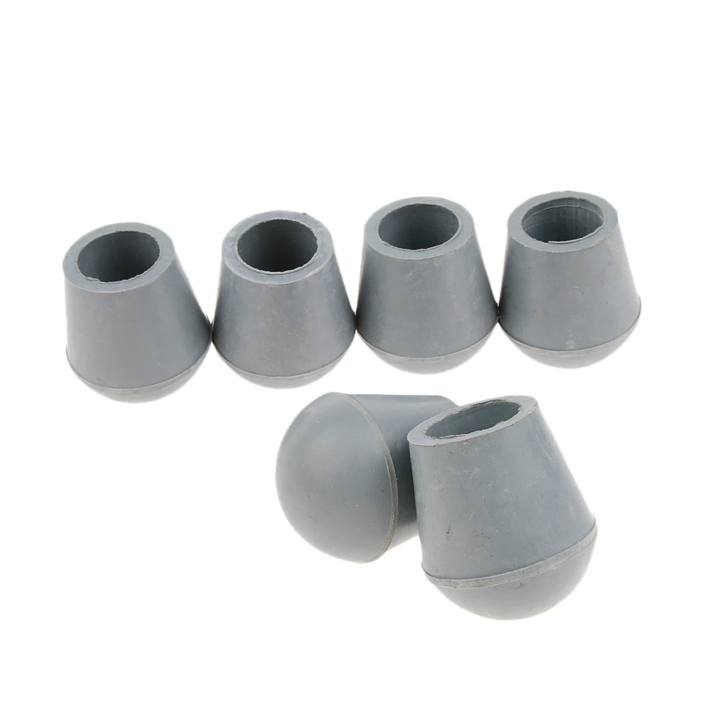 12 Pieces Anti Slip Rubber Leg Tip For Cane Walking Stick Crutches Chair 7/8 Inch