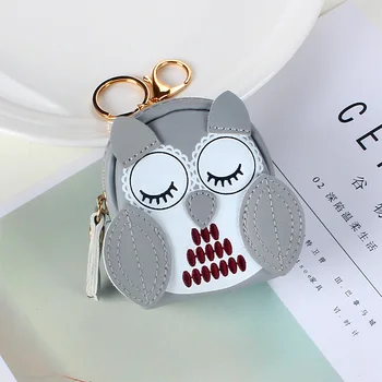 

Cute Owl Women Mini Wallets Leather Coin Purses Small Change Purse Multi Functional Credit Card Wallet New Key Coin Pouch Wallet