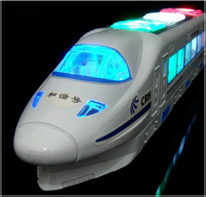 [ Funny ] Electric light and music Train Toy high-speed train goes around changes directions on contact (Battery Powered) | Игрушки и
