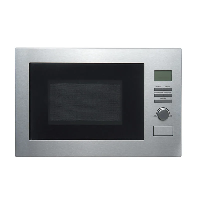 Stainless steel pane Полностью автоматический Многофункциональный Интеллектуальный светильник из нержавеющей стали с волнистой духовкой, бытовая 25 литровая Встраиваемая микроволновая печь - Цвет: Stainless steel pane