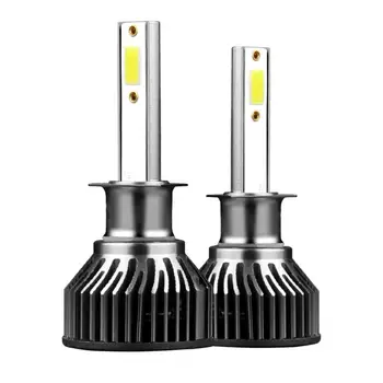 

1Pair H1 LED Headlight Conversion Kit COB Bulb 50W 5000LM White High Power 6000K Car Headlight Bulbs Accessories