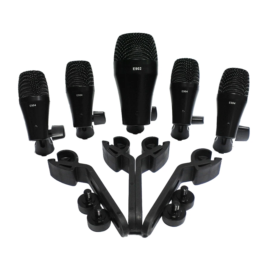 Микрофон MKII E902 PGA52 D40 E904 PGA56 kick bass snare tom hihat 5 комплект барабанов микрофон Инструмент