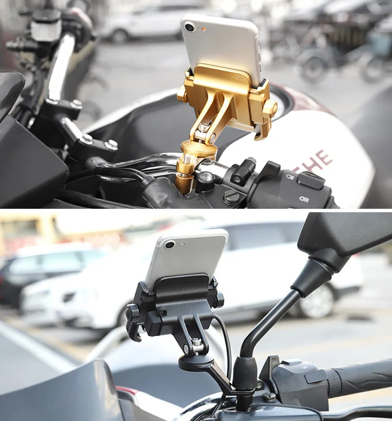 USB Quick Charger Phone Holder For Yamaha YZF R6 R1 R25 R125 R3 MT25 MT-3 MT-01