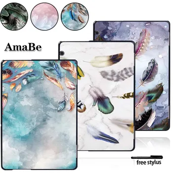 

Tablet Case for Huawei Media Pad T5 10 AGS2-L09/W09/L03 10.1 Inch Feather Pattern Hard Shell Case Cover Tablet Accessories