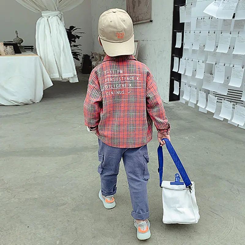 Kids Boys Shirts Autumn Long Sleeve Solid Toddler Shirts For Boys Cotton Fashion Brand Baby Boy Tops Children Shirts