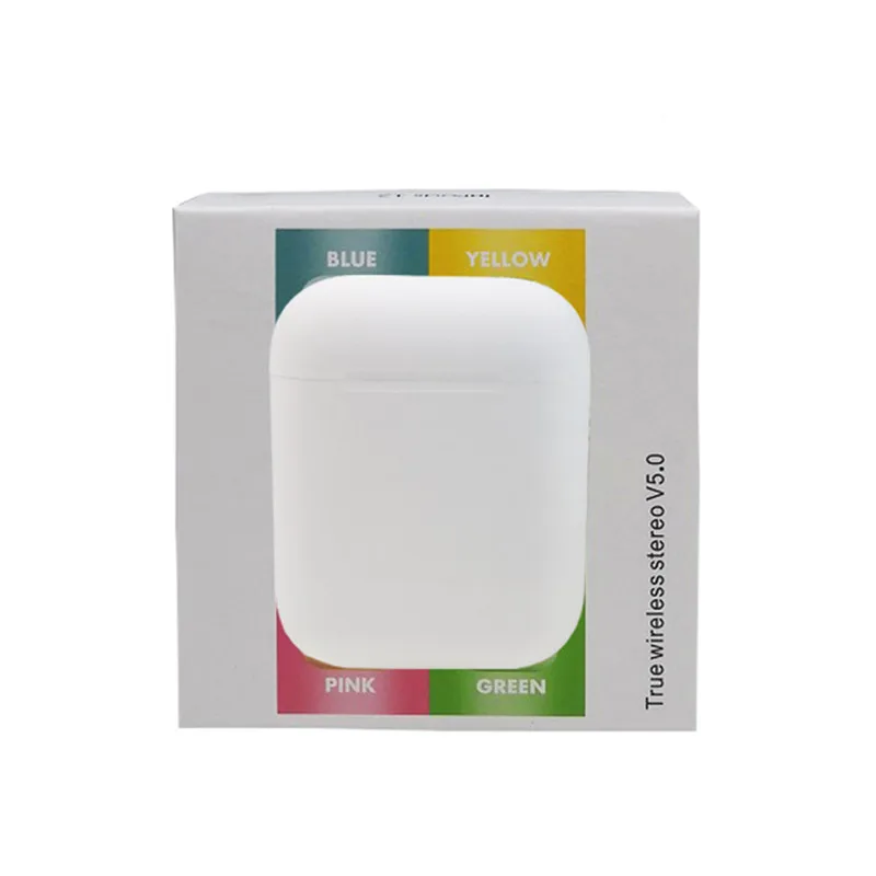 white Inpods12 Bluetooth наушники Macaron 12 5,0 HIFI беспроводные наушники беспроводные Bluetooth наушники для смартфона спортивные наушники - Цвет: white