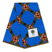 Простые хлопковые принты Анкара батик ткань настоящий голландский воск tissu наилучшего качества африканский pagne швейный материал для женщин платье 6 ярдов