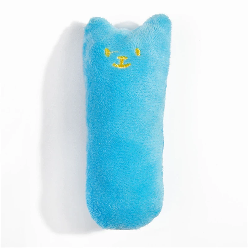 Cute Interactive Plush Cat Toy Soft Teeth Grinding Catnip Toys Pet Kitten Chewing Toy Cat Mint Game Playing Pillow Thumb Toys 