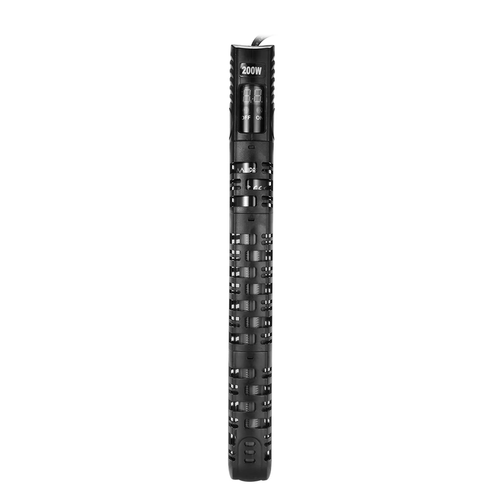 200w DHT-500 умный светодиодный подогреватель аквариума с цифровым дисплеем автоматический термостат нагревательные стержни аквариума погружной нагревательный стержень - Цвет: 200w