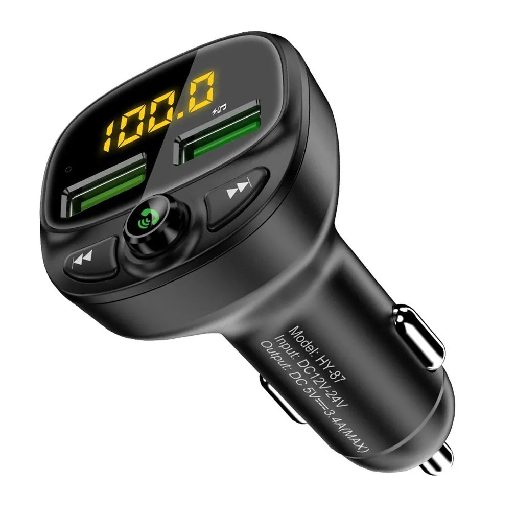 

MP3 Player FM Transmitter Handsfree Wireless Radio Adapter USB Car Charger 2.1A MP3 Player SD Music Playing