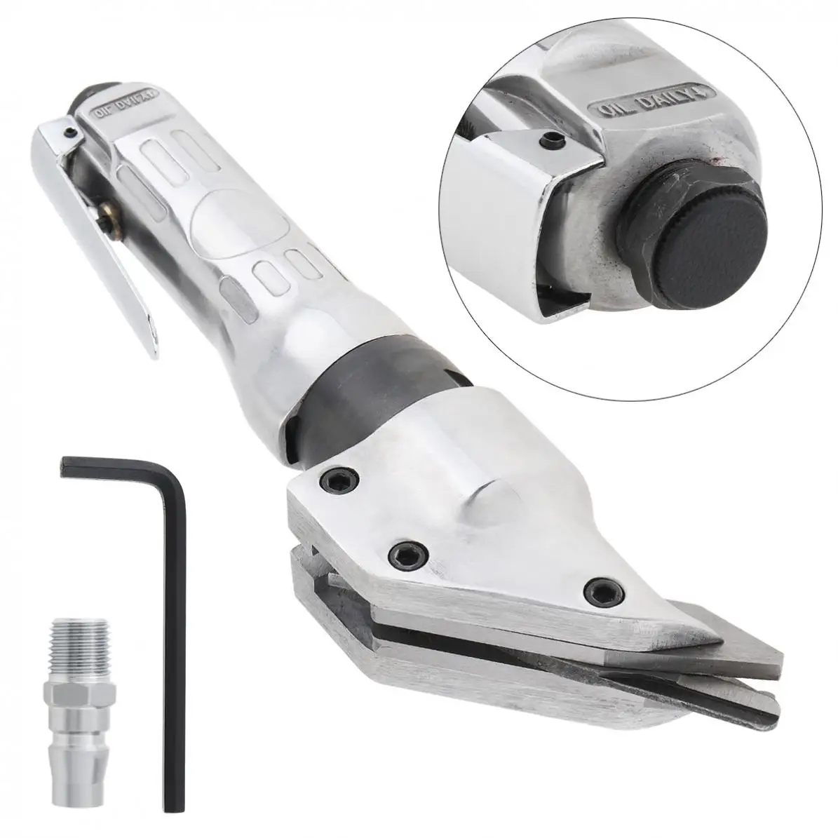  2800RPM Adjustable Pneumatic Tools Air Scissors Metal Cutting Pliers with 1/4 Inch Intake Connector