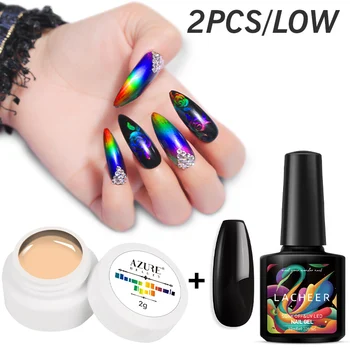

testtesttest Liquid Thermal Changing Color Nail Gel Polish Use With Color Gel Nail Lacquer Soak Off UV Gel Varnish