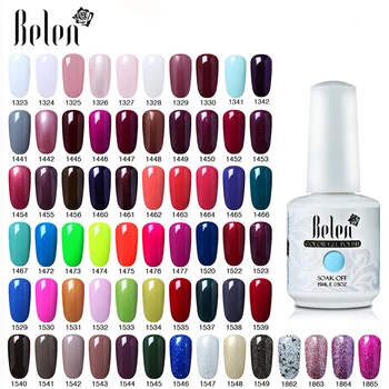 

Belen 15ml Gelpolish Nail Gel Soak Off UV LED Gel Nail Varnishes Manicure Semi Permanent DIY Nail Art Beauty Design Lacquer
