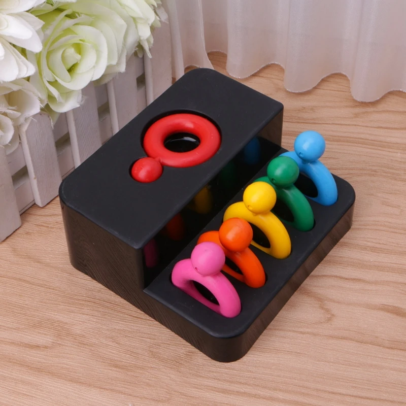 

6Color Kids Learning Crayon Ring Shape Safety DIY Drawing Pen Edible Wax 746D