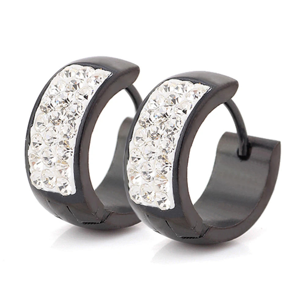 Оптом модные серьги из нержавеющей стали с фианитами|steel axe|earrings punkearring steel |