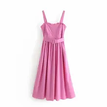 Fashion Women HH60-2131 European and American fashion belt poplin dress