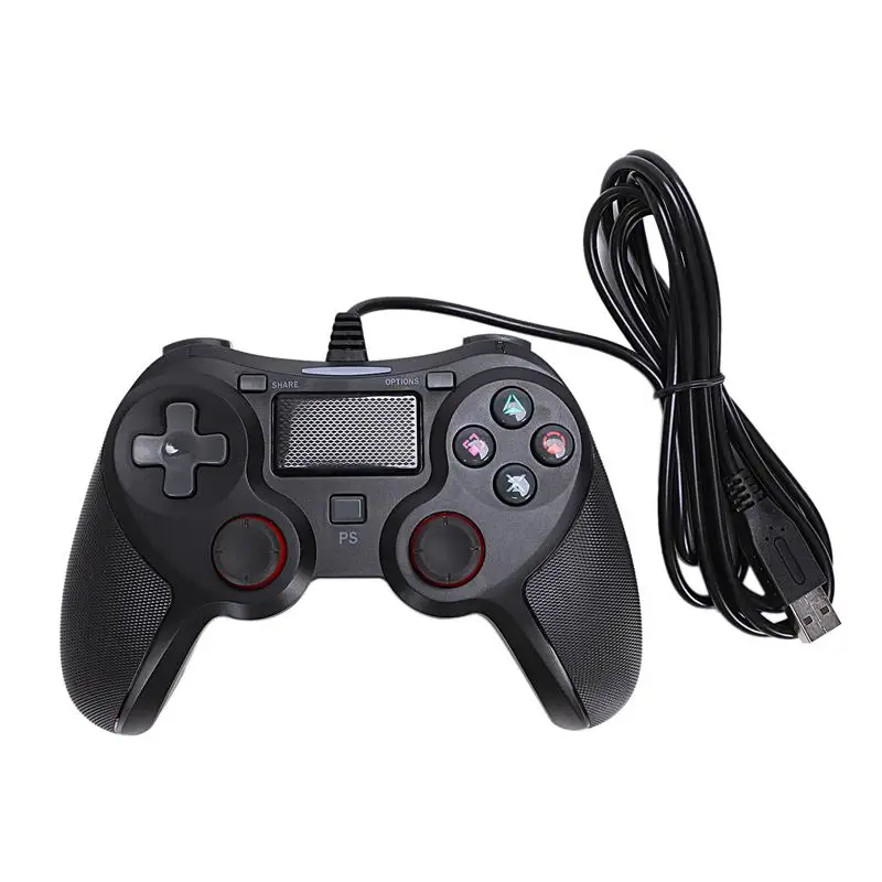 MeterMall USB проводной геймпад универсальный для sony Playstation игры для PS4/PS4 Slim/PS4 Pro/PS3 консоль с кабелем около 1,9 м