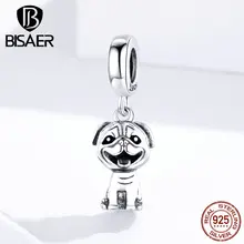 Подвески в виде животных, лидер продаж, 925 пробы, серебро, loyal Little Bako, бусины в виде собаки, собачки, Подвески, подходят для браслетов, серебро 925, ювелирные изделия ECC1320