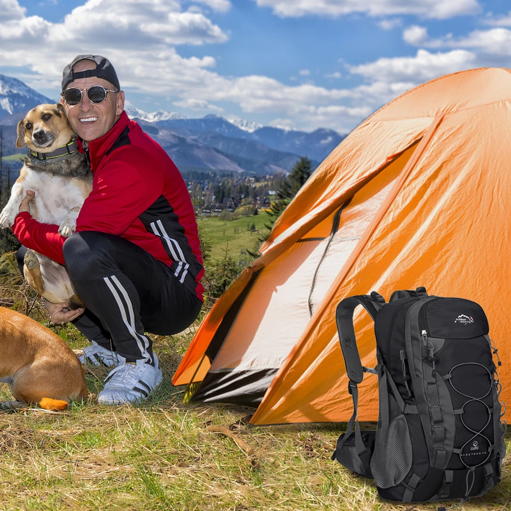 Hiking storage backpack, sturdy 40-liter bag, travel backpack, very suitable for mountaineering, hiking and camping 3