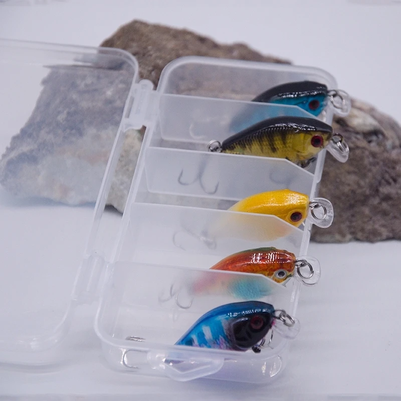 5Pcs/box Mini Minows Fishing Lures 4.2g/45mm Wobblers Hard Bait Set Bionics Artificail Depth 0.5m-1m Crankbait | Спорт и развлечения
