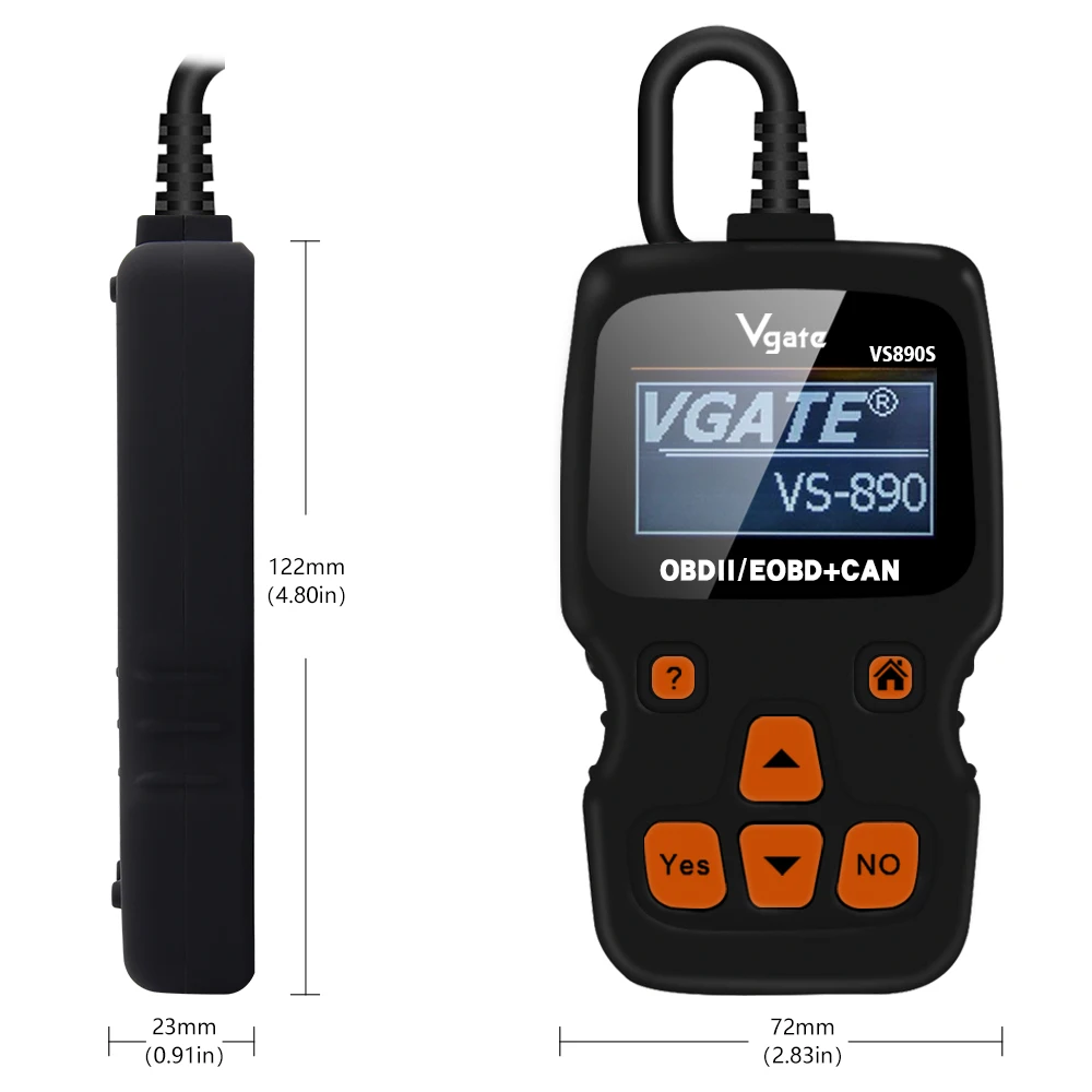 VGATE MaxiScan VS890 OBD2/EOBD+ CAN диагностический сканер для автомобиля многоязычный VS 890/VS 89s код ридер автомобильный диагностический инструмент