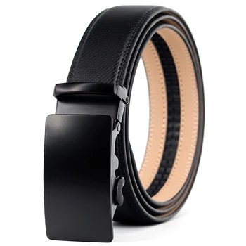 

Men's Belts Automatic Buckle Genuine Leather Belt Men Accessories Casual Waist Belt Ratchet belt