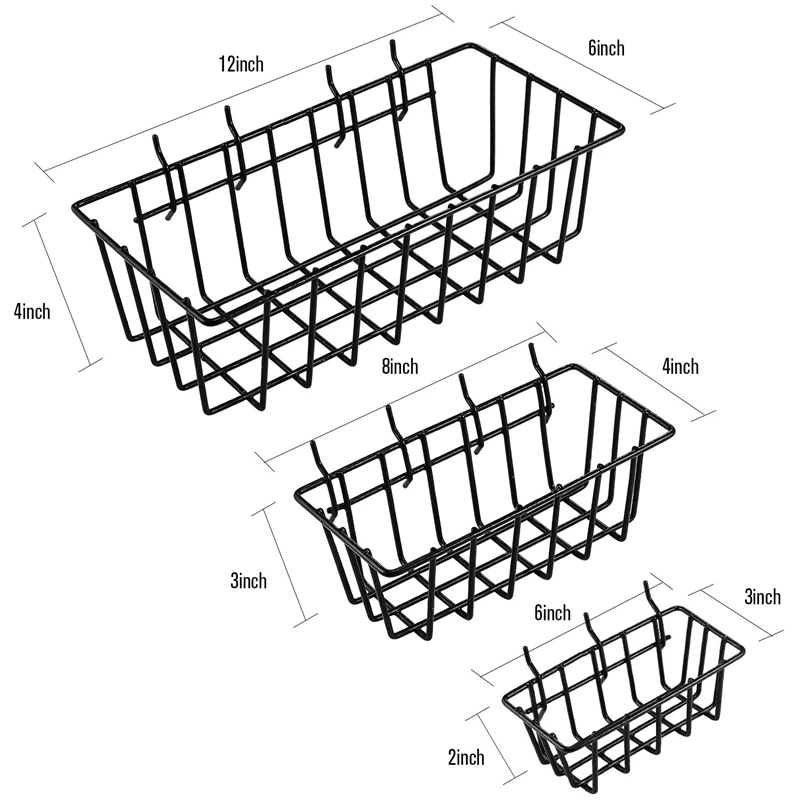Крючки для Pegboard с корзиной, ассортимент, крючки для хранения дома, система, вешалка для инструментов, набор для гаража, кухни, мастерской, органайзер, Util