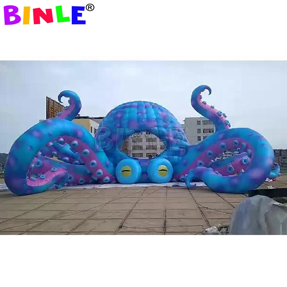 

Popular 8m 26ftW concert stage decoration giant inflatable octopus dome tent outdoor inflatable octopus tentacles for DJ