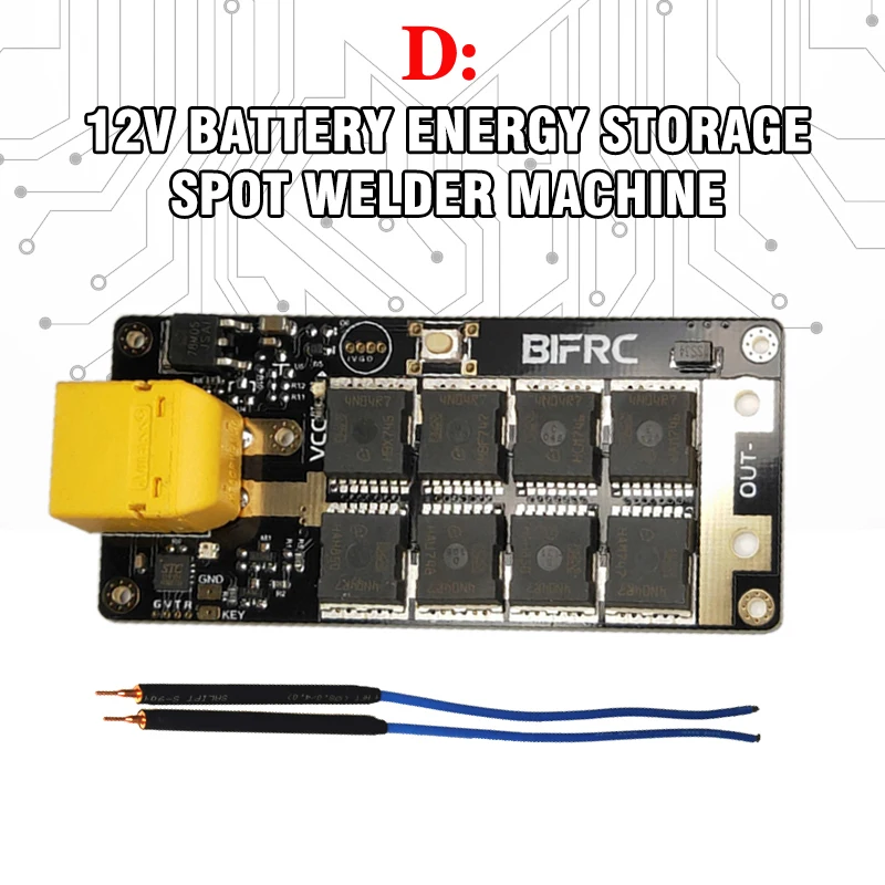 DIY Портативный 12V Батарея машина для точечной сварки накопленной PCB програмная