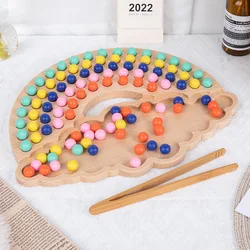 1 conjunto criança montessori brinquedo conjunto arco íris blocos de construção clipe bola brinquedos sensoriais crianças desenvolvimento hands on capacidade brinquedos presentes