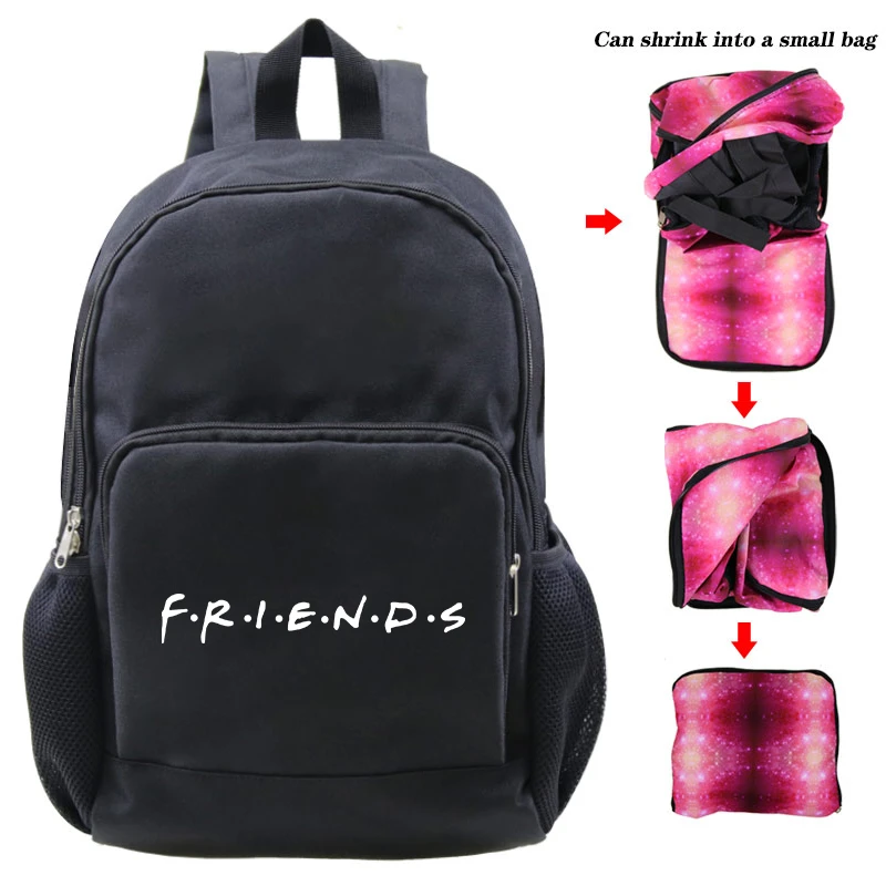 Mochila Escolar/masculina/mujer 2019 Fashion Back Bag Vintage School Bag  Boys Girls Friends Letter Backpacks For Travel Laptop - Backpacks -  AliExpress