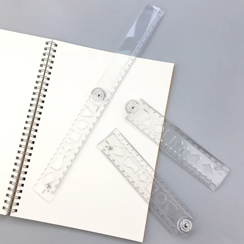 

Simple MUJI-style Young STUDENT'S 24CM Folding Ruler Multi-functional Cartoon Ruler Stationery Wave Ruler Scale