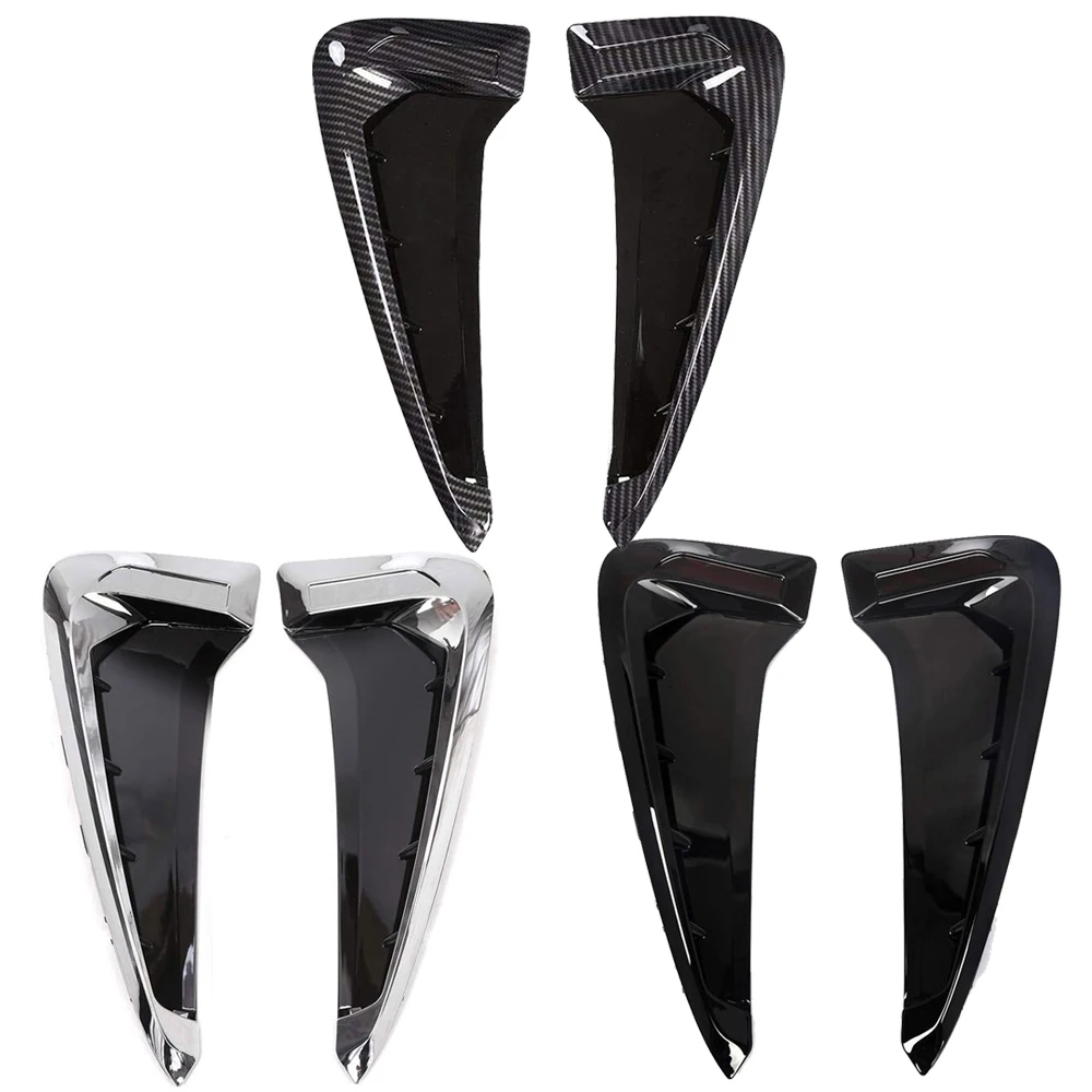 1Pair Car Side Fender Air Vent Trim Cover Emblem For BMW X5 F15 X5M F85 2014-2018 Chrome Shark Gill Side Vent Sticker