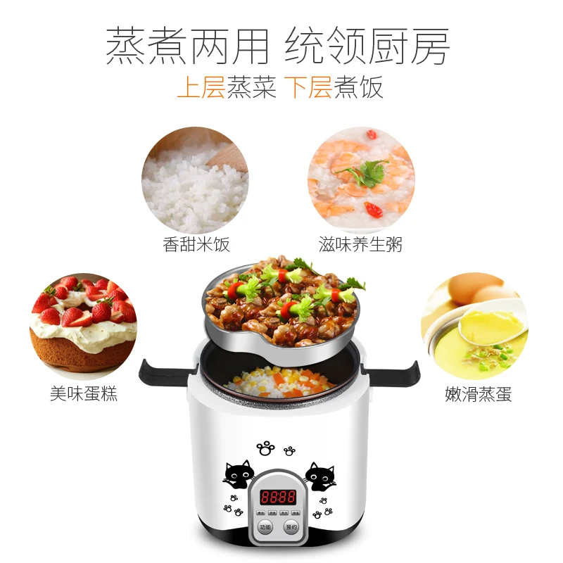 

110V Mini Rice cooker students studying abroad Portable Home Appliances for 1, Japan, Taiwan, 3 people in the United States