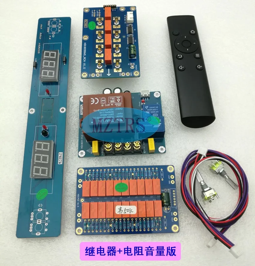 chassis relay + resistor ALPS potentiometer Volume Control Board 4 input switch