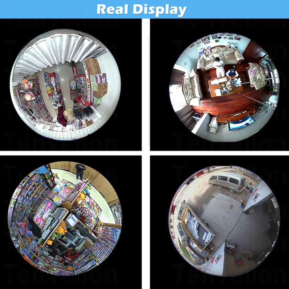  INQMEGA 960P 360 Degree Wireless IP Camera Fisheye Panoramic Surveillance Security Camera Wifi Nigh - 4.00009E+12