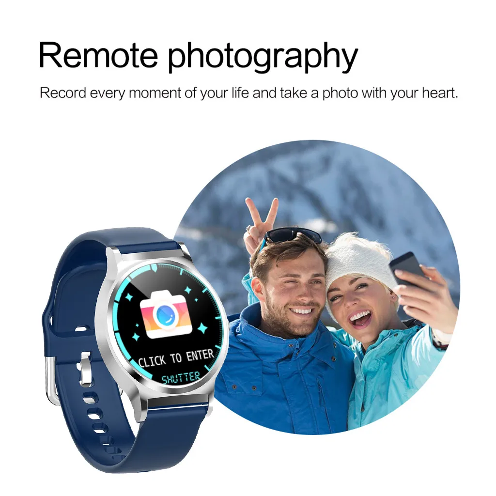 Для amazfit ремешок Bip полный экран сенсорный смарт часы водонепроницаемый браслет Спорт Фитнес сна монитор для mi band 2 бар
