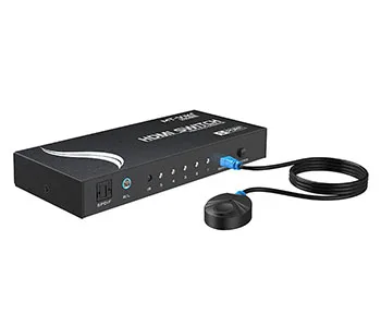 3/5 порт 4K HDMI переключатель со стерео аудио и настольным управлением, инфракрасный ИК-пульт дистанционного управления, панельный переключатель ARC