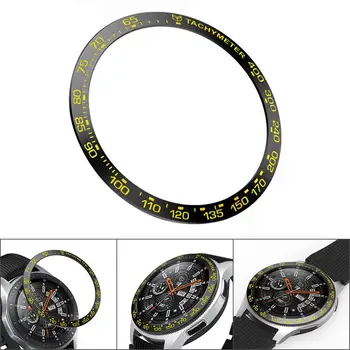 

B Type Bezel Ring Adhesive Stainless Steel Cover Stainless Steel Preventing Daily Scratches for Samsung Galaxy Watch 46mm