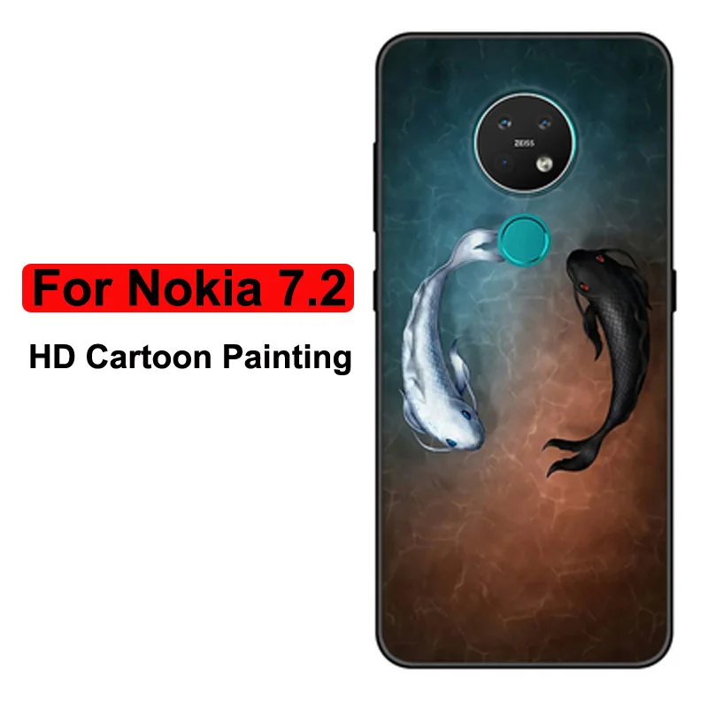 Для Nokia 7,2 чехол Nokia7.2 задняя крышка силиконовый мягкий ТПУ чехол для телефона для Nokia 7,2 TA-1196 TA-1181 TA-1178 TA-1193 TA-чехол s